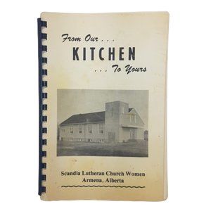 Vintage 1970s Cookbook Scandia Lutheran Church Women Armena Alberta Camrose AB